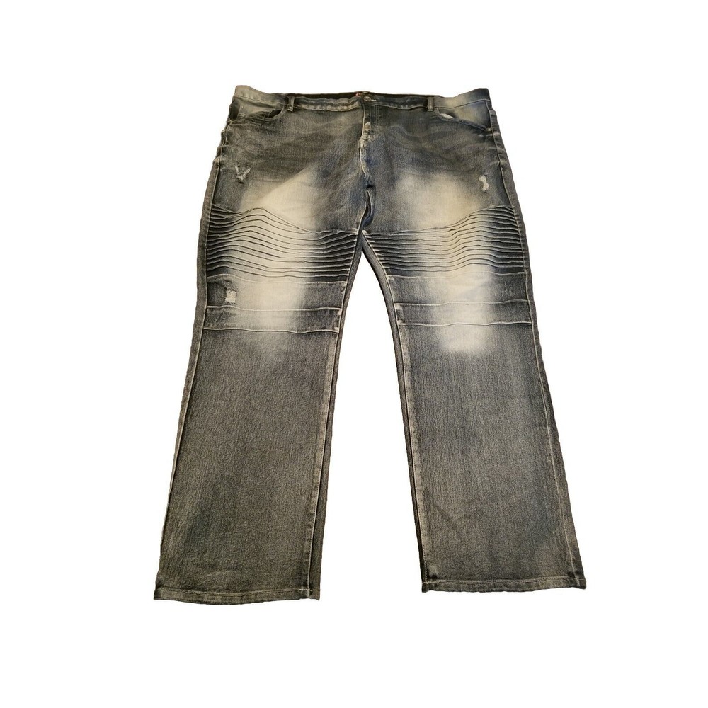South Pole Jeans Men's Size 48 Distressed Faded Denim Stretch Streetwear Y2K 90s - Picture 1 of 6